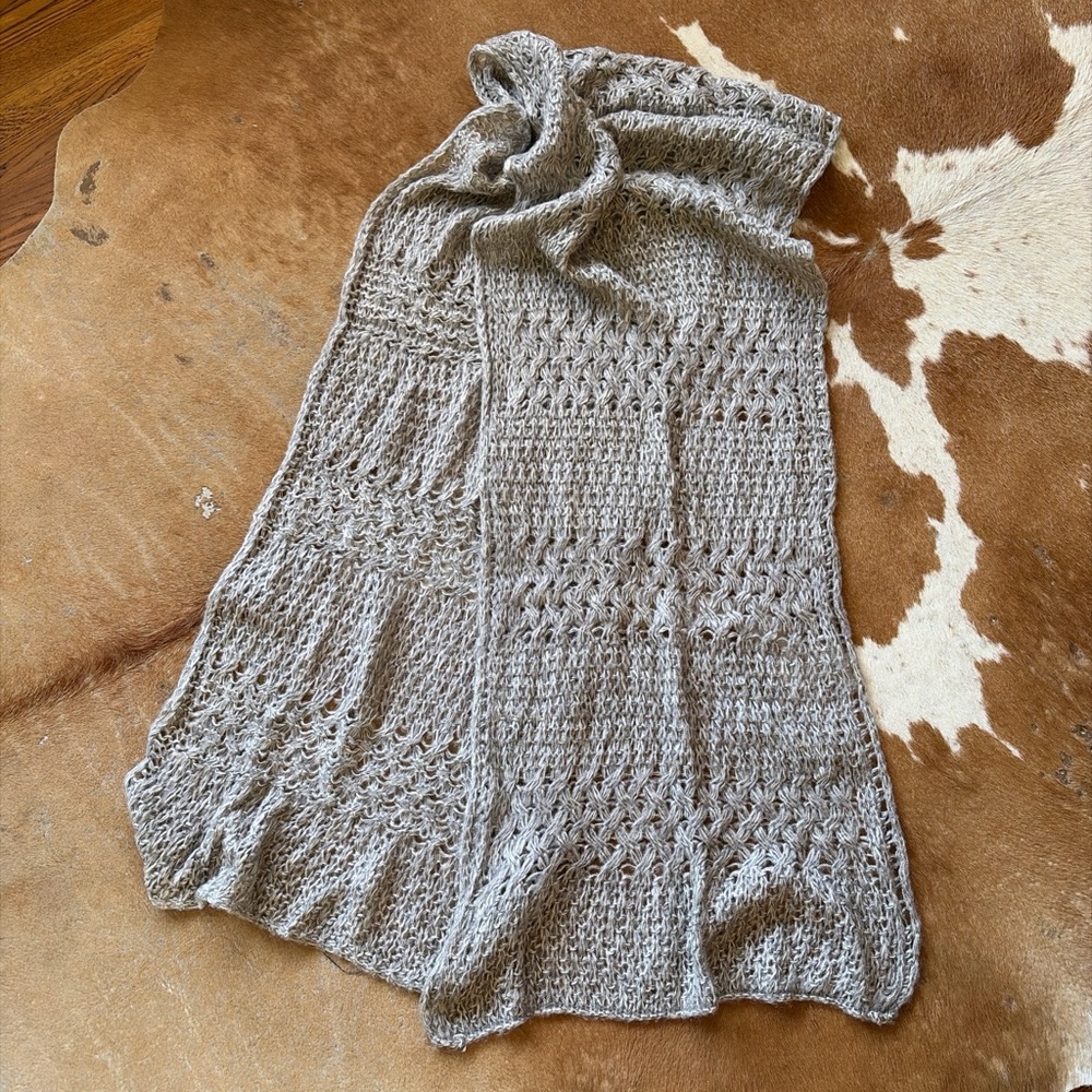 Urban Outfitters Gray Knit Scarf